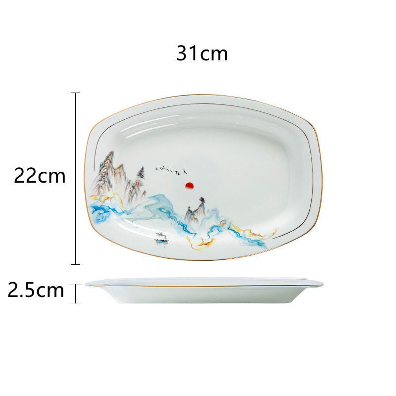 Nordic Bone China Tableware Set For Household Use - Walfos® Kitchenware