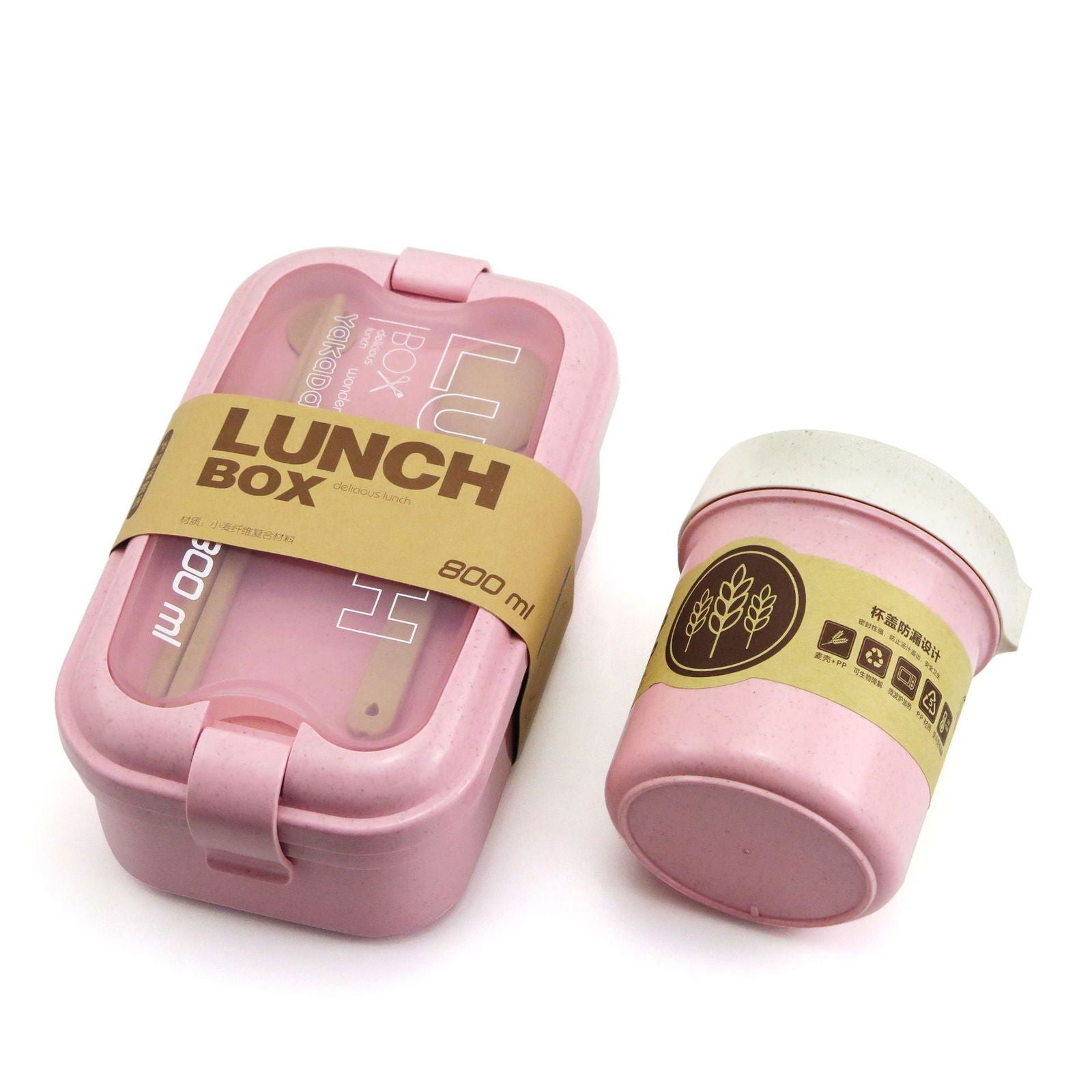 Office Worker Student Bento Box With Tableware Lunch Box - Walfos® Kitchenware