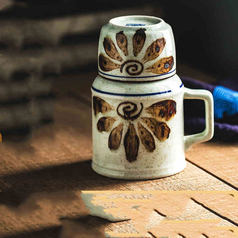 One Pot One Cup Japanese Style Liquor Set Retro Tea Cup - Walfos® Kitchenware