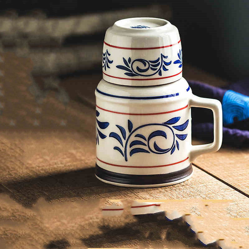 One Pot One Cup Japanese Style Liquor Set Retro Tea Cup - Walfos® Kitchenware