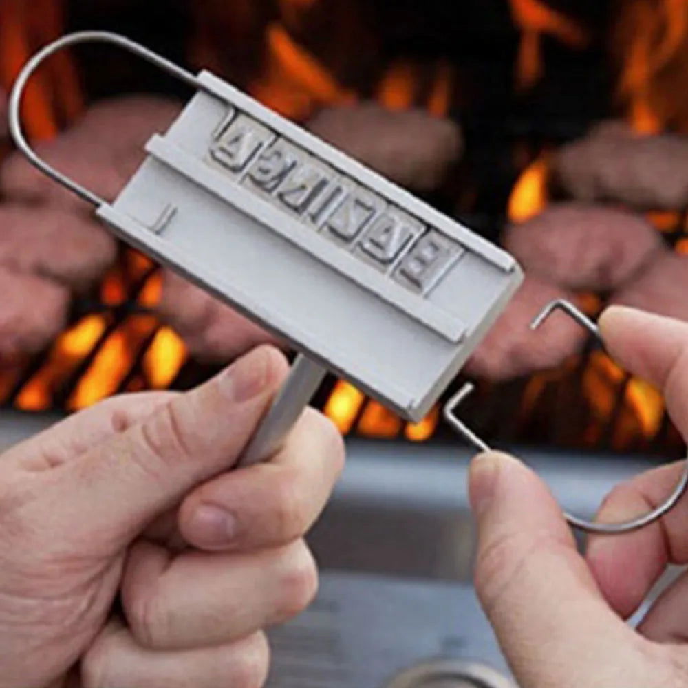 Personality Steak Meat Barbecue BBQ Meat Branding Iron With Changeable Letters BBQ Tool Changeable 55 Letters IC871734 - Walfos® Kitchenware
