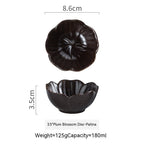 Plum-shaped Dish Ceramic Household Sauce Dipping Seasoning - Walfos® Kitchenware