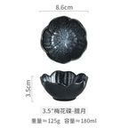 Plum-shaped Dish Ceramic Household Sauce Dipping Seasoning - Walfos® Kitchenware