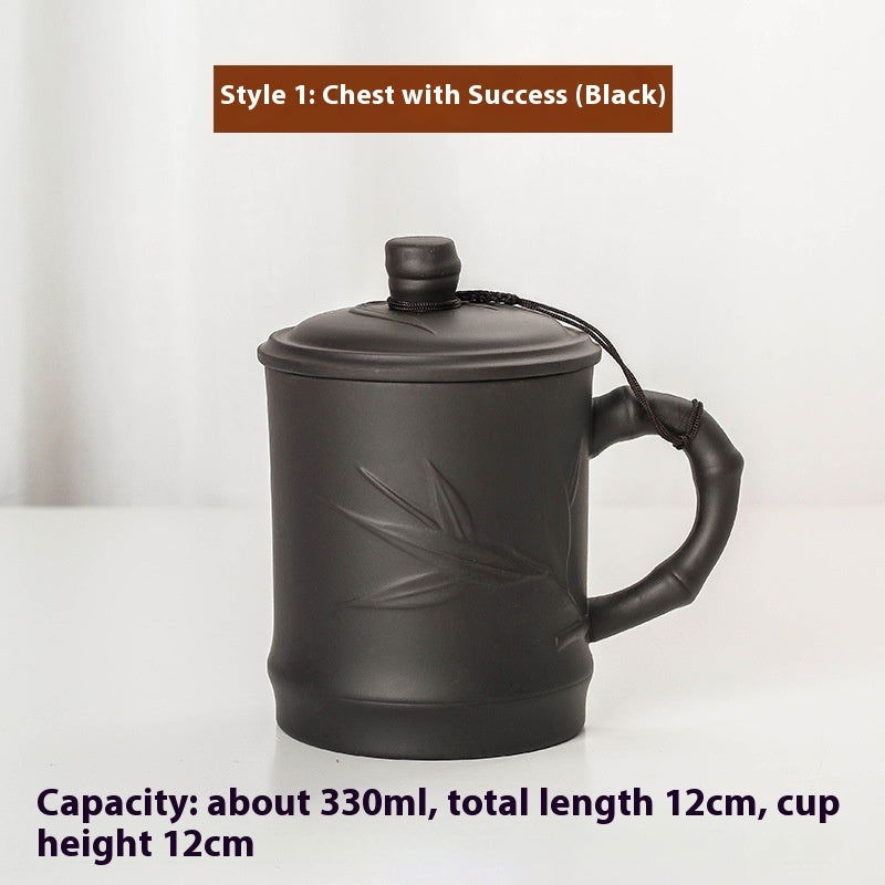 Purple Clay Pot Lid Tea Cup Household Tea Brewing Tea - Walfos® Kitchenware