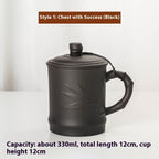 Purple Clay Pot Lid Tea Cup Household Tea Brewing Tea - Walfos® Kitchenware
