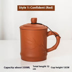 Purple Clay Pot Lid Tea Cup Household Tea Brewing Tea - Walfos® Kitchenware