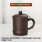 Purple Clay Pot Lid Tea Cup Household Tea Brewing Tea - Walfos® Kitchenware