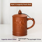 Purple Clay Pot Lid Tea Cup Household Tea Brewing Tea - Walfos® Kitchenware