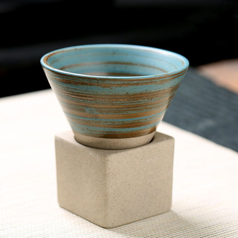 Retro Tea Cup Japanese Coarse Pottery - Walfos® Kitchenware