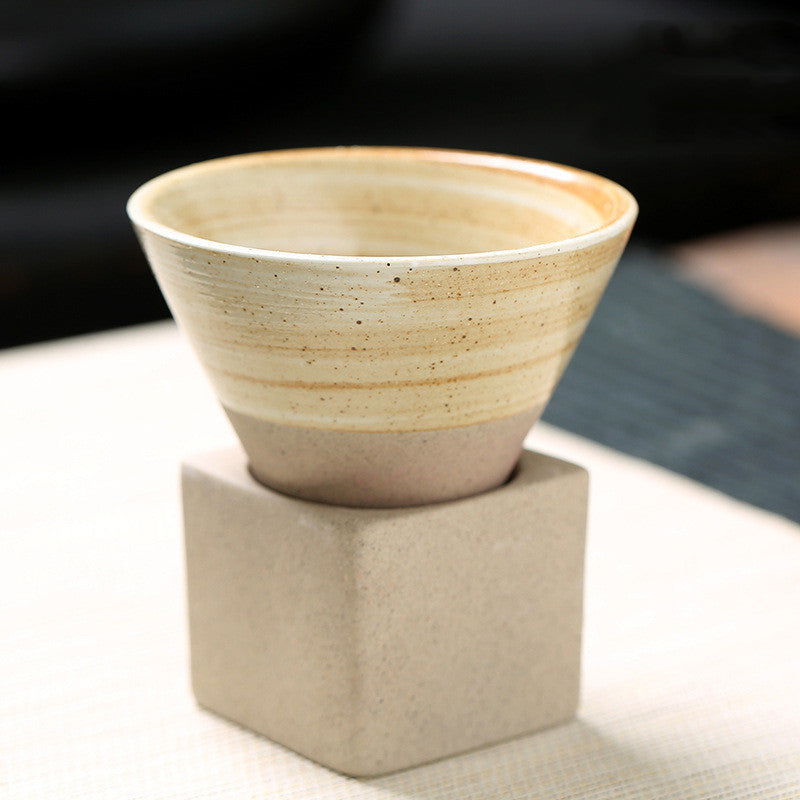 Retro Tea Cup Japanese Coarse Pottery - Walfos® Kitchenware