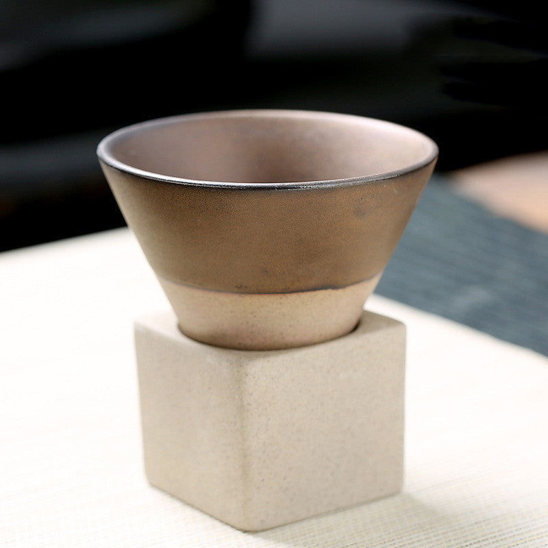 Retro Tea Cup Japanese Coarse Pottery - Walfos® Kitchenware