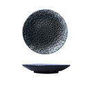 Round Creative Flat Plate Large Size 10 Inch Japanese Simple Dish Plate Japanese Restaurant Ceramic Plate Shallow Plate Rice Plate - Walfos® Kitchenware