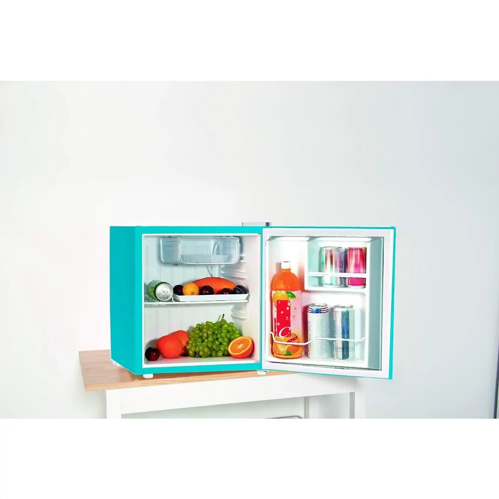 1.6 Cu Ft Compact Fridge for Office, Dorm Room, Mancave or RV, Single door Mini Refrigerator, Desktop small Refrigerator