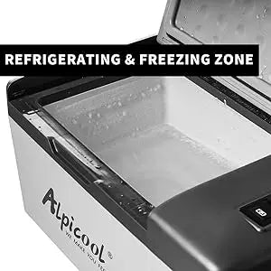 Portable Car Freezer, 21 Quart (20 Liter) Fast Cooling 12V Car Fridge -4℉~68℉, Car Cooler, 12/24V DC and 100-240V AC for Outdoor