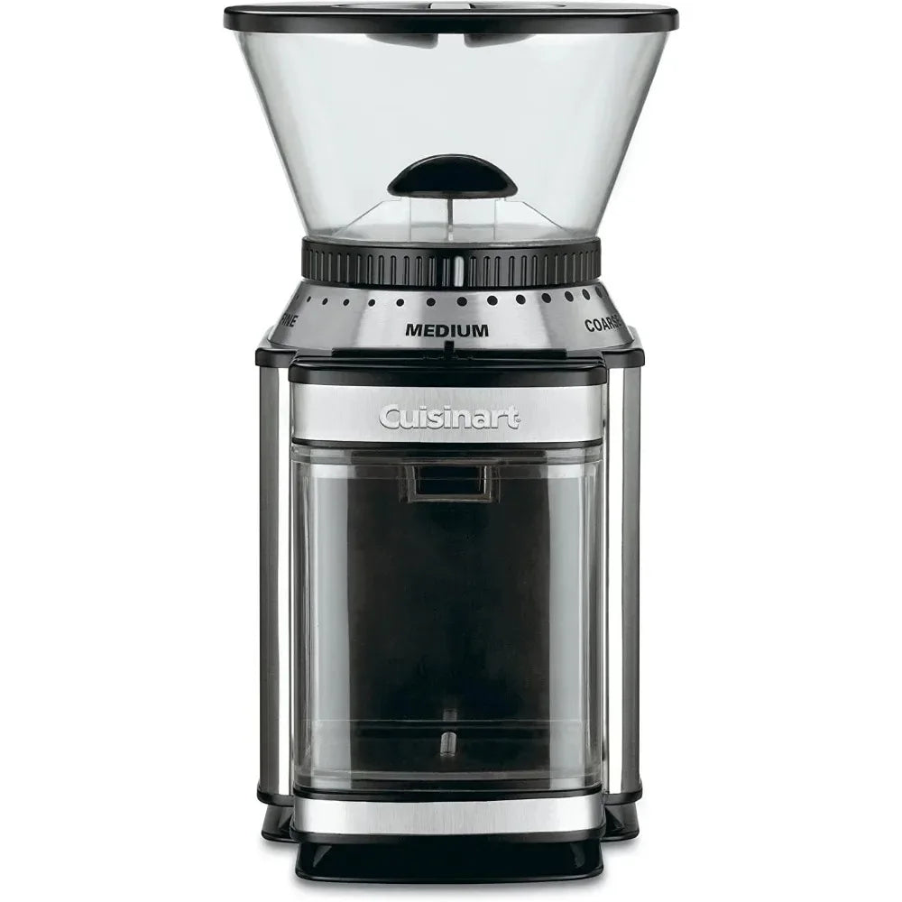 Coffee Grinder, Electric Burr One-Touch Automatic Grinder with18-Position Grind Selector, Stainless Steel, Easy to Carry