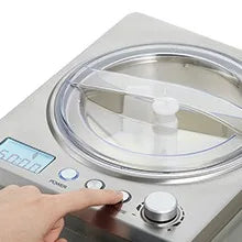 Automatyczna maszyna do lodów o pojemności 2,5 l z wbudowanym kompresorem — bez wstępnego zamrażania, 3 tryby, wyświetlacz LCD, timer, 8 godzin chłodzenia