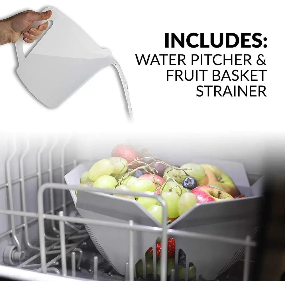 Portable Countertop Dishwasher with 5-Liter Built-in Water Tank, 5-Program System - Wash Dishes, Glass, Fruit, and Baby Products