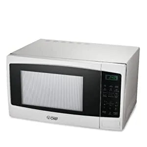 Microwave with 10 Power Levels, 1000W with Push Button Door Lock, Microwave with Microwave Turntable and Digital Controls