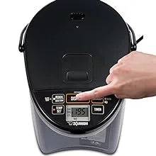 Water Boiler &Warmer, 4.0 Liter, Metallic Black, with Swivel Base, One-touch Electric Dispensing System, Electric Heating Bottle