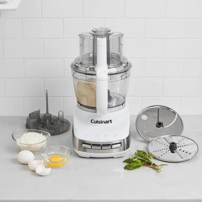 13-Cup Multifunctional Food Processor, Stainless-Steel Blades, High/Low/Pulse speeds, 950-Watt Motor, White