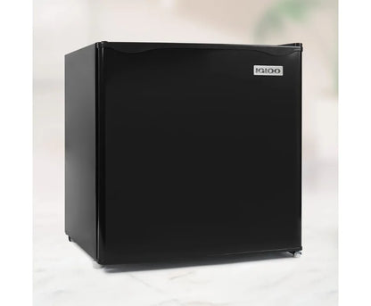 1.6 Cu.Ft. Compact Refrigerator, Adjustable Thermostat, Glass Shelves, Includes Scraper, Ice Cube Freezer Drip Tray