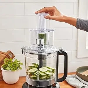 13-Cup Food Processor and Vegetable Chopper, Stainless-Steel Blades,3-Speed 500-Watt Motor, with the 3-in-1 feed tube, Household