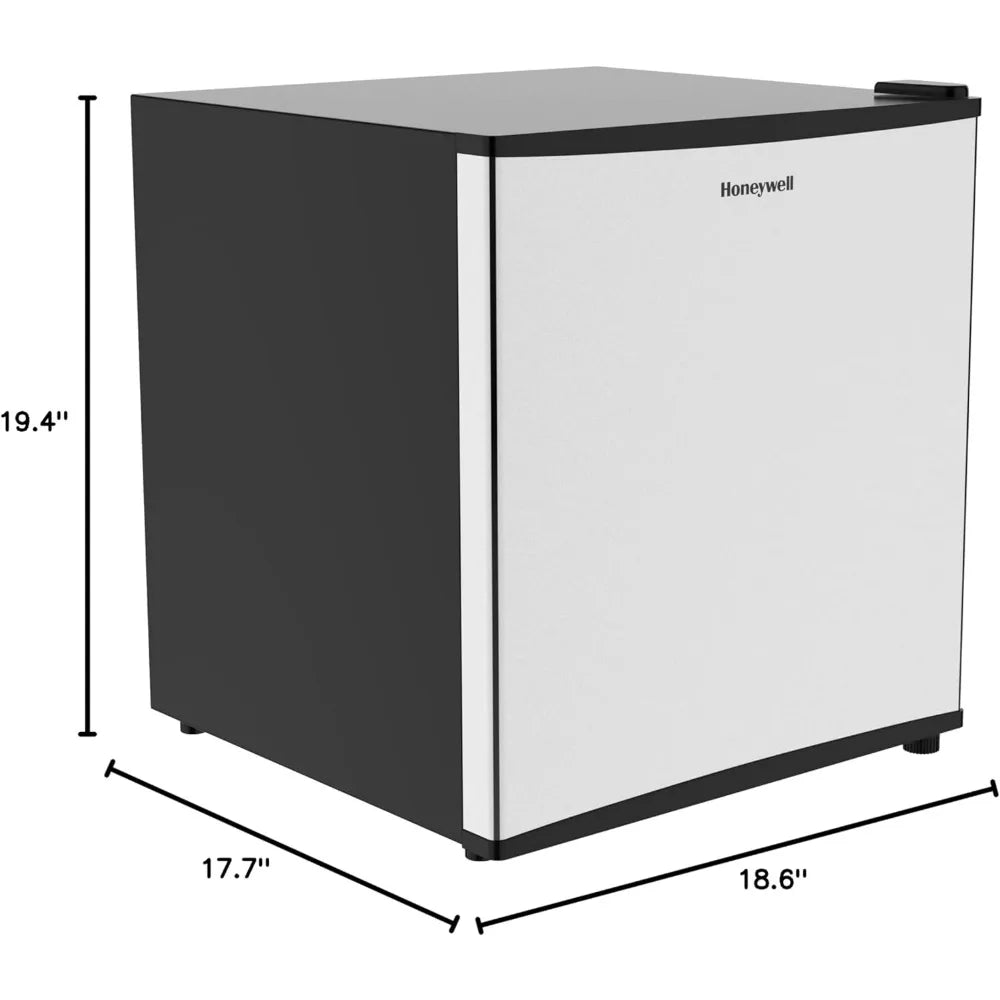 Compact Refrigerator 1.6 Cu Ft Mini Fridge with Freezer, Single Door, Low noise, with Adjustable Temperature Settings, Portable