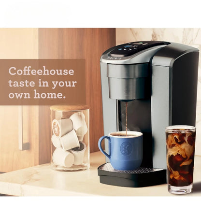 Single-Serve K-Cup Pod Coffee Maker Brushed Silver Machine Espresso Electric Kitchen Appliances Home