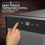 14 Bottle Compressor Wine Cooler Refrigerator w/Lock, Freestanding Wine Cellar for Red, White, Champagne or Sparkling Wine