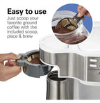 Glass Carafe Espresso Coffee Maker 2-Way 12 Cup Programmable Drip Coffee Maker & Single Serve Machine Auto Pause and Pour Home
