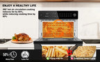 32QT Air Fryer Oven Toaster Oven Combo with Rotisserie 18-in-1 Convection Oven Countertop Digital Airfryer, 1800W