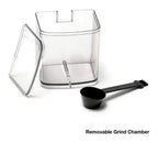 Coffee Grinder, Electric Burr One-Touch Automatic Grinder with18-Position Grind Selector, Stainless Steel, Easy to Carry