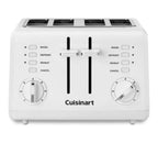 Toasters 4 Slice Compact Plastic Toaster, New, Multiple Toasting Functions, 7-Setting Shade Dial