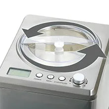 Automatyczna maszyna do lodów o pojemności 2,5 l z wbudowanym kompresorem — bez wstępnego zamrażania, 3 tryby, wyświetlacz LCD, timer, 8 godzin chłodzenia