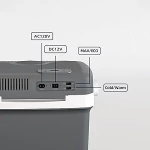 Lodówka i podgrzewacz elektryczny 28 litrów/26 litrów, 12 V, chłodziarki samochodowe do podróży, podłączane, chłodziarki elektryczne do pojazdów i ciężarówek z prądem zmiennym/stałym