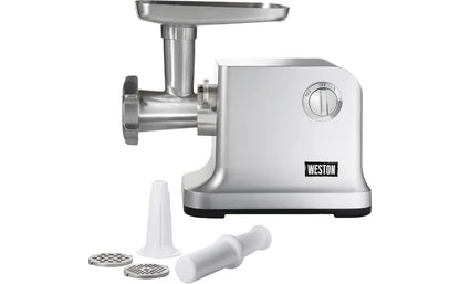 lectric Meat Grinder & Sausage Stuffer, 750 Watt, 1 HP Motor, Grinds 4 lbs Per Minute, Silver, kitchenware