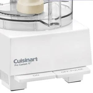 Custom 11 Cup Food Processor With 625-Watt Motor and Extra-Large Feed Tube allows, Included for Even More Versatility, White