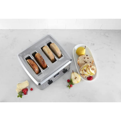 4-Slice Digital Toaster with Memory Set Feature, 7 Toast Setting, Defrost, Cancel Function, digital screen with countdown timer