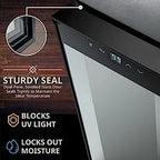 12 Bottle Compressor Wine Cooler Refrigerator w/Lock, Freestanding Wine Cellar, 41f-64f Digital Temperature Control,For Red Wine