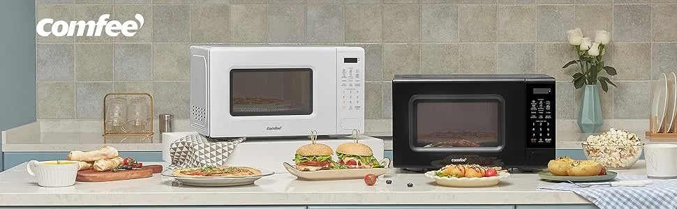 Mikrofalówka retro z 11 poziomami mocy, szybkie gotowanie wieloetapowe, szybkie gotowanie/rozmrażanie czasowe, funkcja pamięci, blokada dziecięca, 700 W