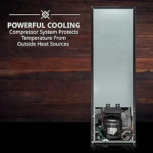12 Bottle Compressor Wine Cooler Refrigerator w/Lock, Freestanding Wine Cellar, 41f-64f Digital Temperature Control,For Red Wine
