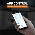 Lodówka samochodowa, 48QT (45L) Lodówka samochodowa elektryczna Chłodziarka APP Control, Lodówka 12V -4℉~68℉, Przenośna lodówka na kemping