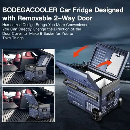 12 Volt Car Refrigerator, RV Car Fridge Dual Zone APP Control, Portable Freezer,37 Quart (35L) - 12/24V DC and 100-240V AC