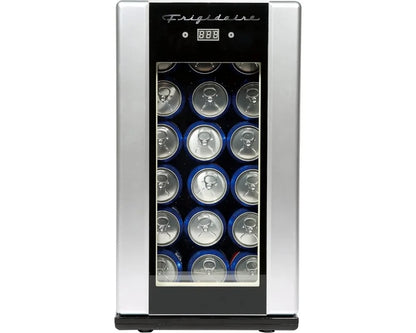 18 Can OR 4 Wine Bottle Retro Beverage Fridge, Temperature Control, Thermoelectric, FreonFree, Mini portable refrigerator