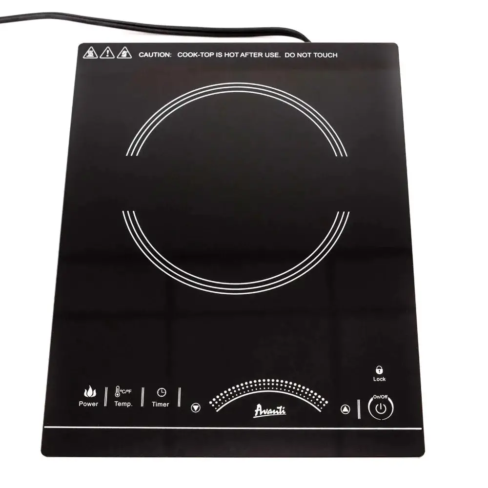 1,800-Watt 1 Burner Portable Induction Cooktop, Black, Household Cooking Utensils