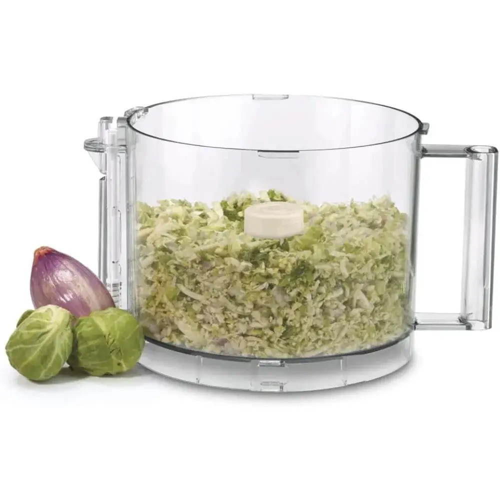 Custom 11 Cup Food Processor With 625-Watt Motor and Extra-Large Feed Tube allows, Included for Even More Versatility, White