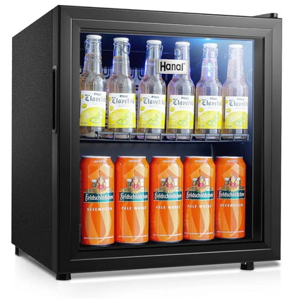 Beverage Refrigerators 120-Can Small Mini Fridge for Home or Bar with Glass Door and Adjustable Removable Shelves, 3.5 Cu.Ft.