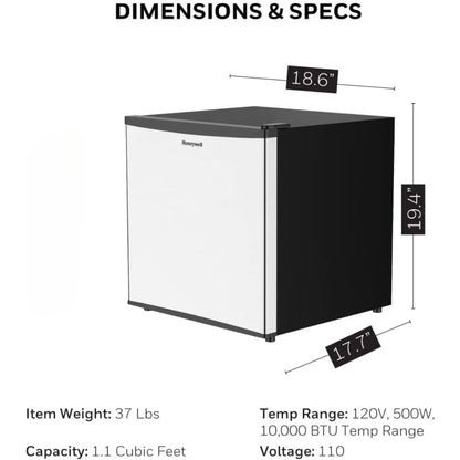 Compact Refrigerator 1.6 Cu Ft Mini Fridge with Freezer, Single Door, Low noise, with Adjustable Temperature Settings, Portable