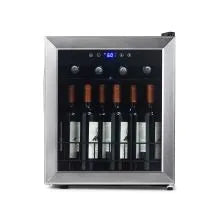 Compact Wine Cooler Refrigerator, 16 Bottle Capacity, Freestanding Countertop Wine Cellar in with UV Protected Glass Door