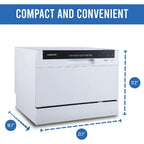 Portable Countertop Dishwasher,7-Program System for Home, RV and Apartment, Wash Dishes, Glass and Baby Products,Hookup Required